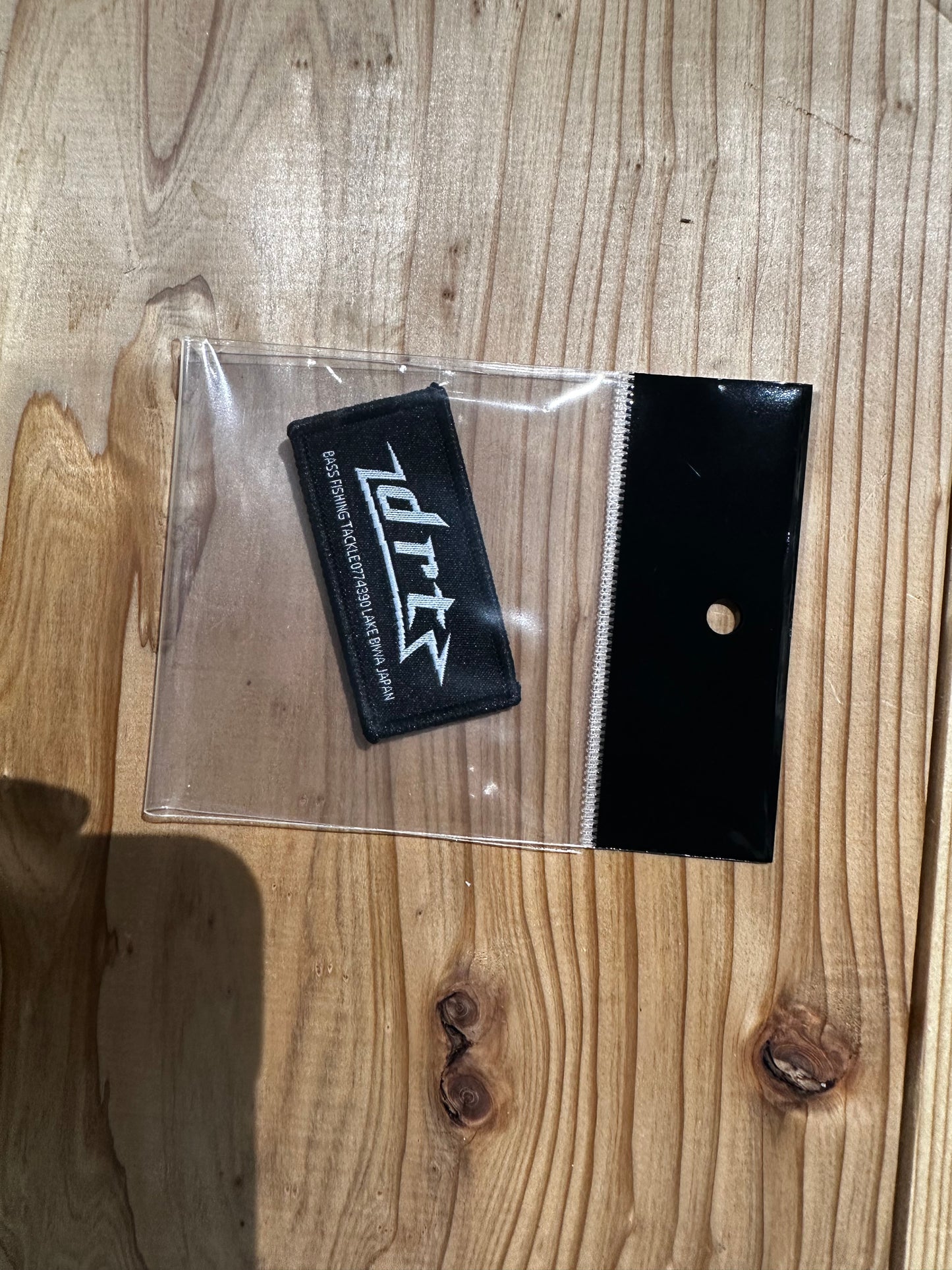 CUSTOM LOGO WAPPEN  DRT BASS FISHING TACKLE BLACK