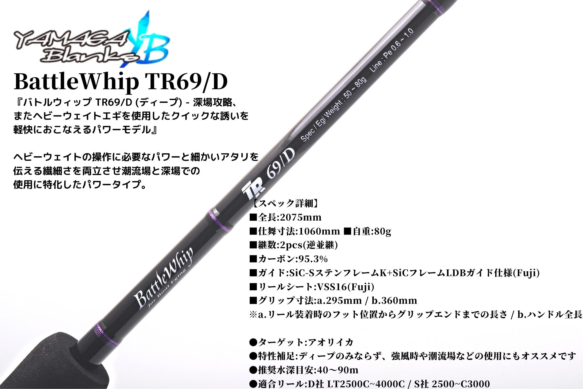 BattleWhip TR69/D Type-D / Deep | 宮崎市の釣具店 FISHING BASE